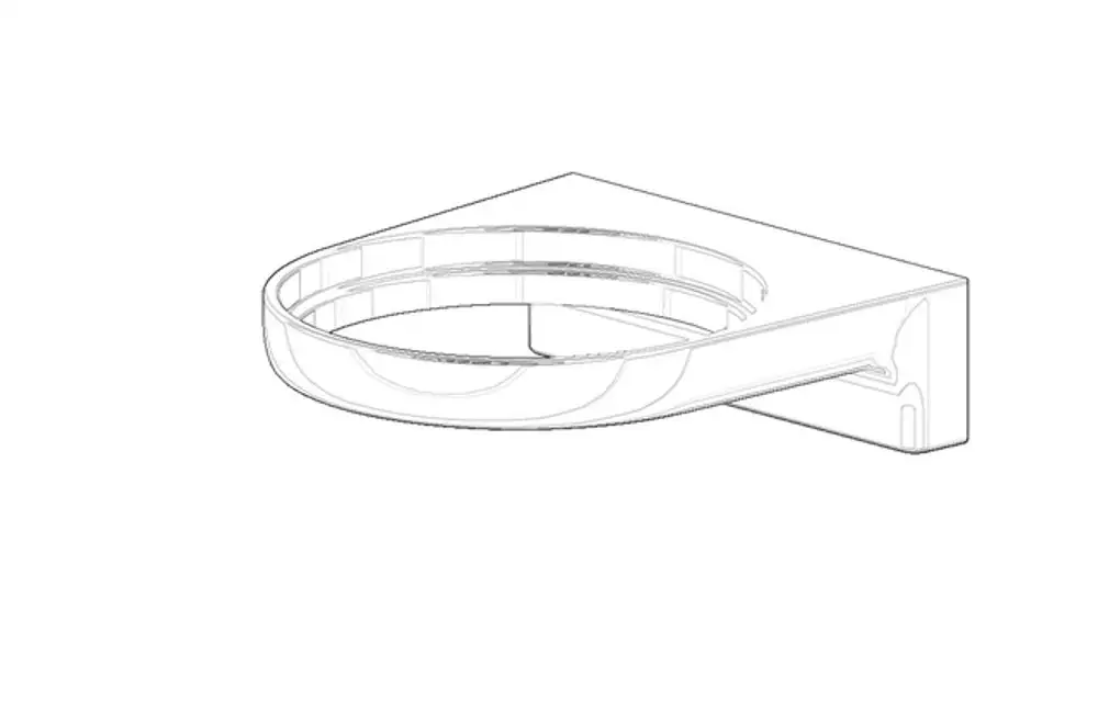 DORNBRACHT Halter für Toilettenbürstengarnitur ERSATZTEILE 081790510 120 x 36 x 130 mm Weiß matt, 081790510-10 Galeriebild 1
